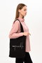 Zoozie Bags 1508 Bolso Tote de Algodón Negro 35 x 40 x 8 cm